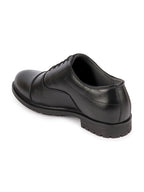 men black genuine leather formal office comfort broad feet oxford lace up shoes