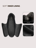 men black genuine leather formal office comfort broad feet oxford lace up shoes