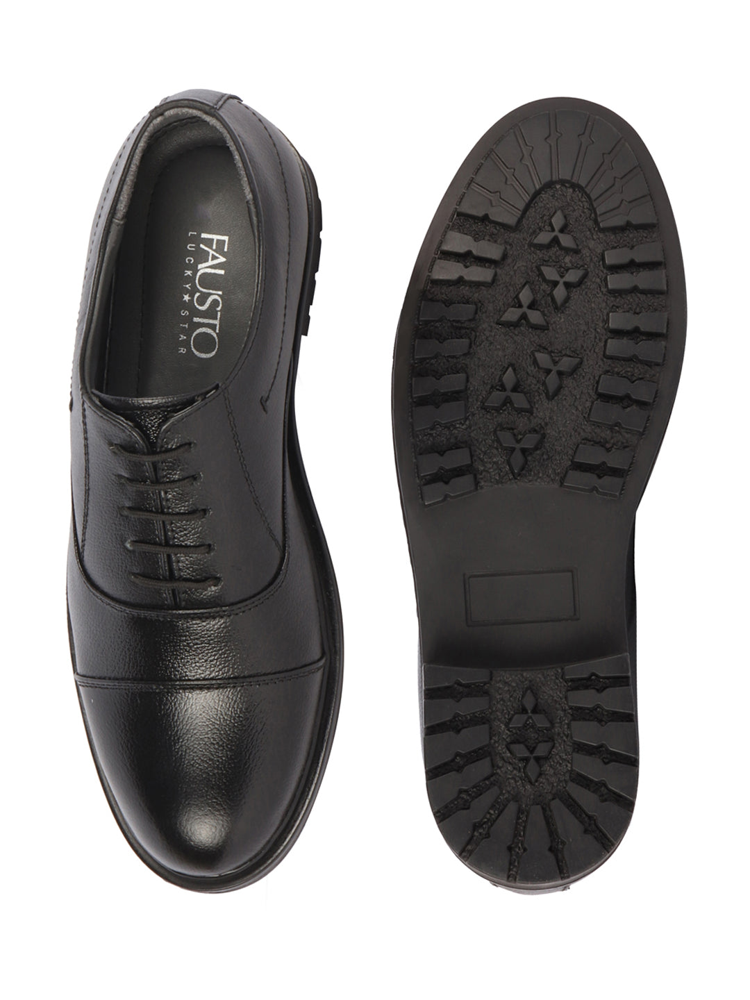 men black genuine leather formal office comfort broad feet oxford lace up shoes