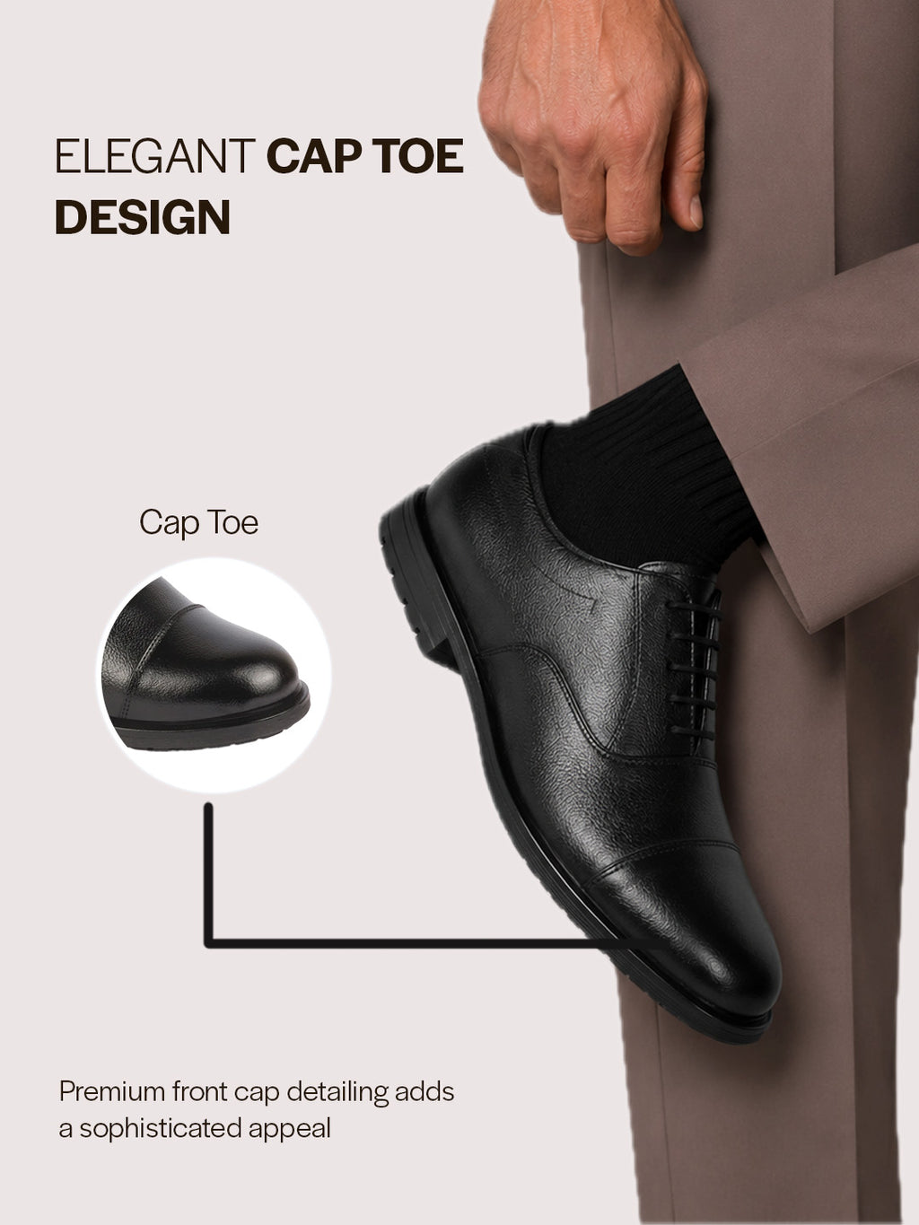 men black genuine leather formal office comfort broad feet oxford lace up shoes