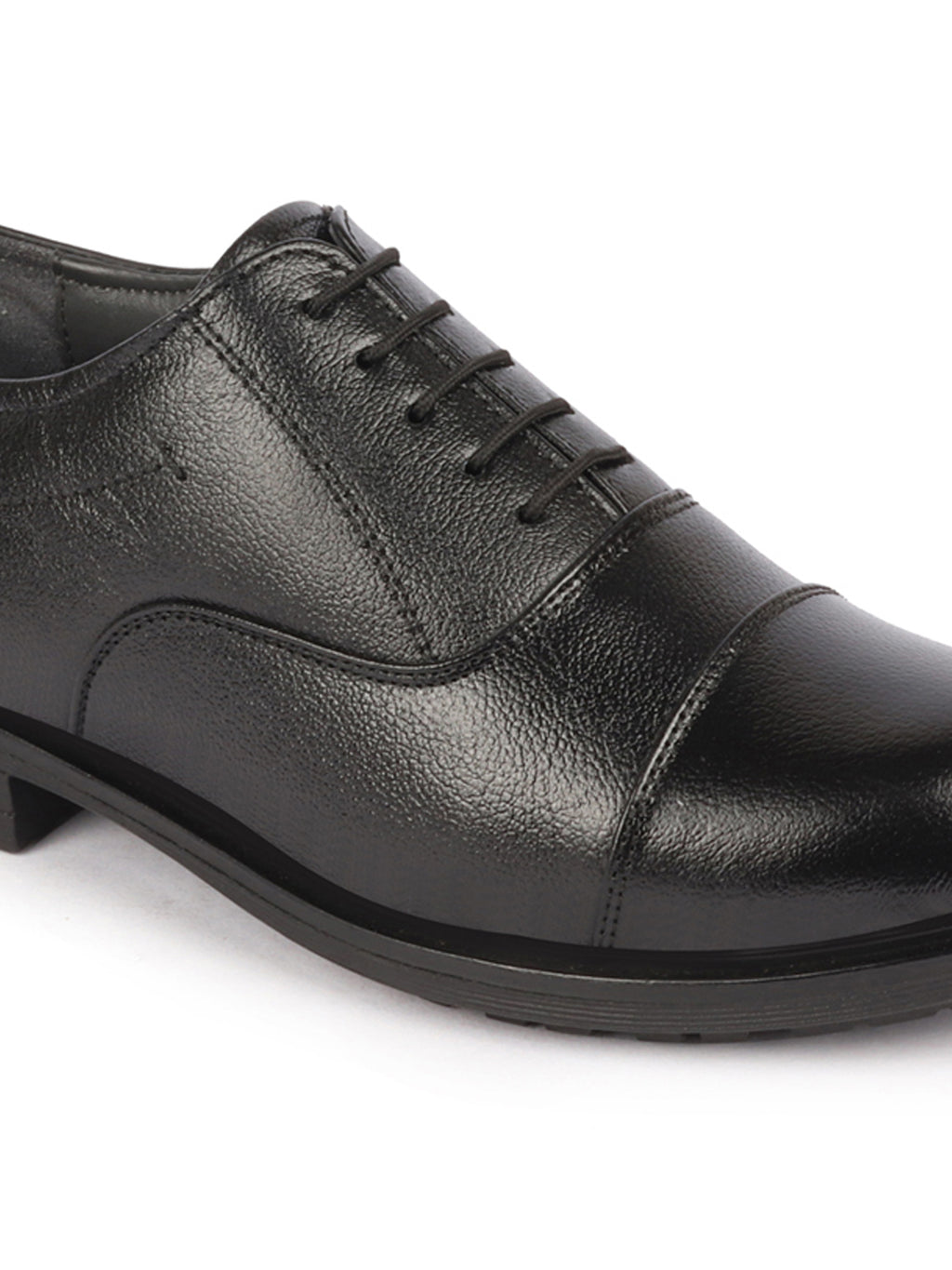 men black genuine leather formal office comfort broad feet oxford lace up shoes
