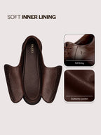 men brown genuine leather formal office comfort broad feet oxford lace up shoes