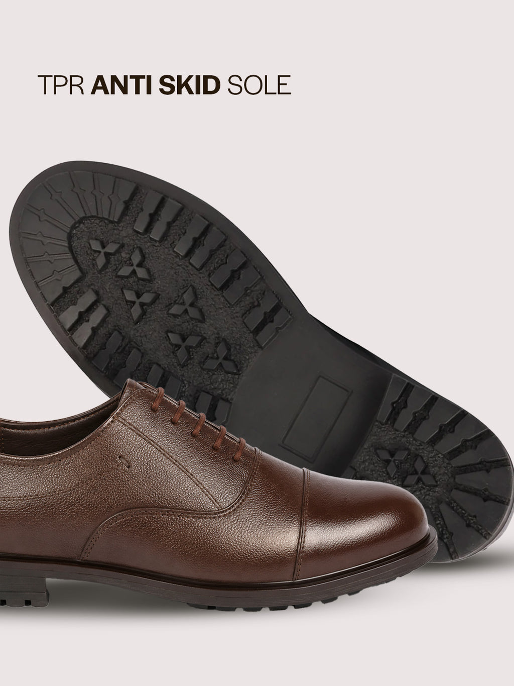 men brown genuine leather formal office comfort broad feet oxford lace up shoes