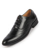 Men Black Formal Office Round Toe Comfort Brogue Lace Up Shoes