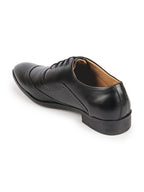Men Black Formal Office Round Toe Comfort Brogue Lace Up Shoes