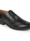 Men Black Formal Office Round Toe Comfort Brogue Lace Up Shoes