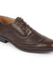 Men Brown Formal Office Round Toe Comfort Brogue Lace Up Shoes