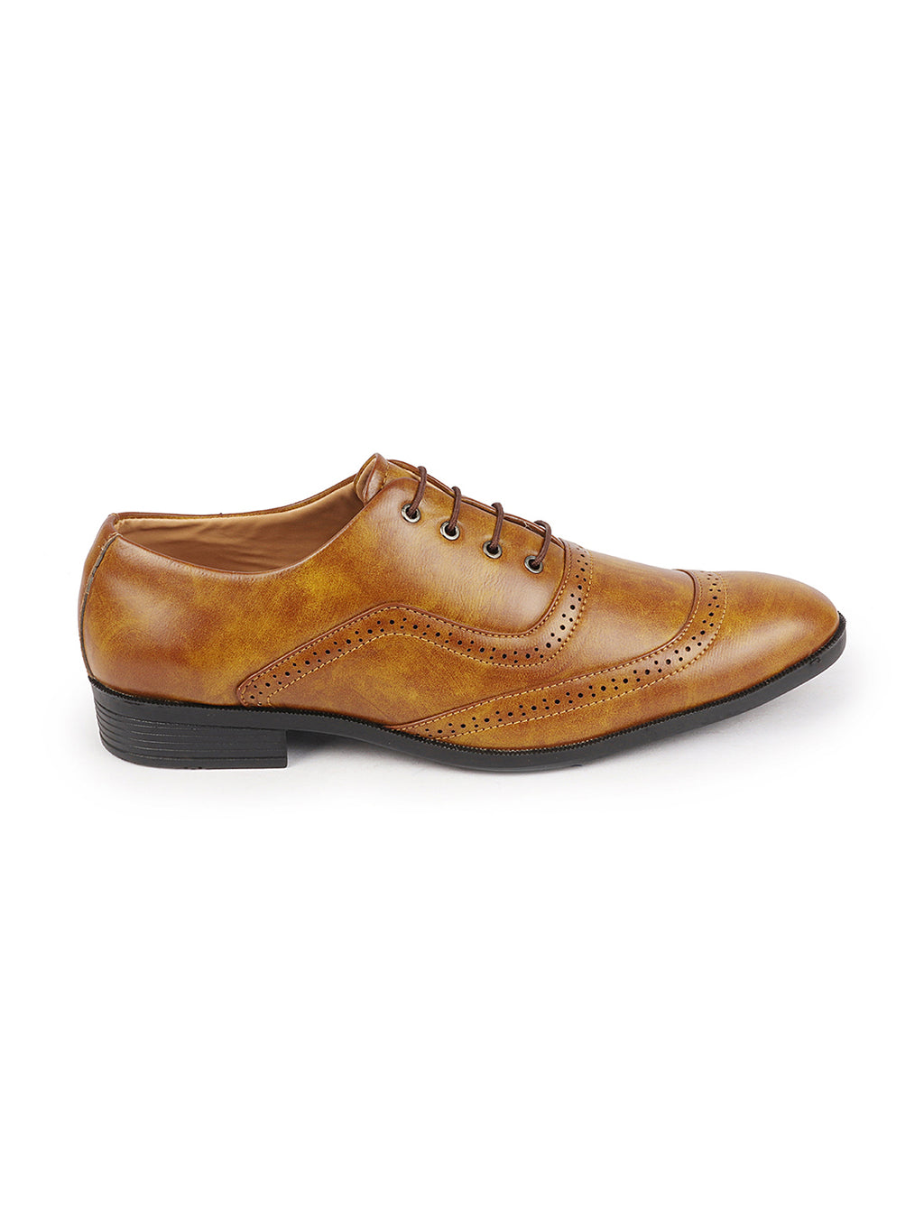 Shop Men Teek Formal Office Round Toe Comfort Brogue Lace Up Shoes Online.