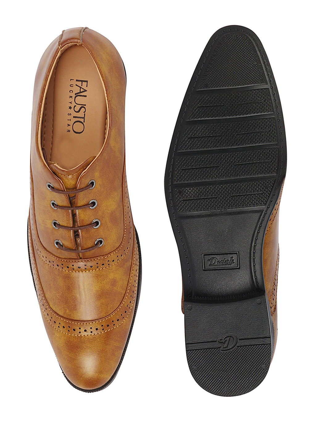 Shop Men Teek Formal Office Round Toe Comfort Brogue Lace Up Shoes Online.