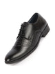 Men Black Party Formal Office Comfort Embossed Design Lace Up Shoes