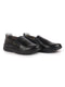 Men Black Genuine Leather Feather Lightweight EVA Sole Formal Office Comfort Broad Feet Slip On Shoes