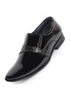 Men Black Patent Leather Shine Buckle Strap Party Wedding Dress Tuxedo Slip On Shoes