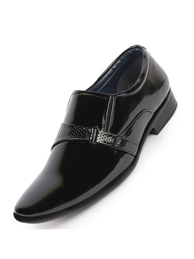 knee length dresses for ladies Wedding Shoes: Black Patent Leather Formal Footwear