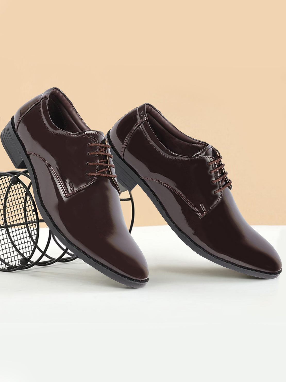 Shop Brown Lace Up Derby Men Shoes Online Fausto