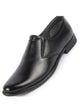 Men Black Genuine Leather Classic Formal Office Slip On Shoes