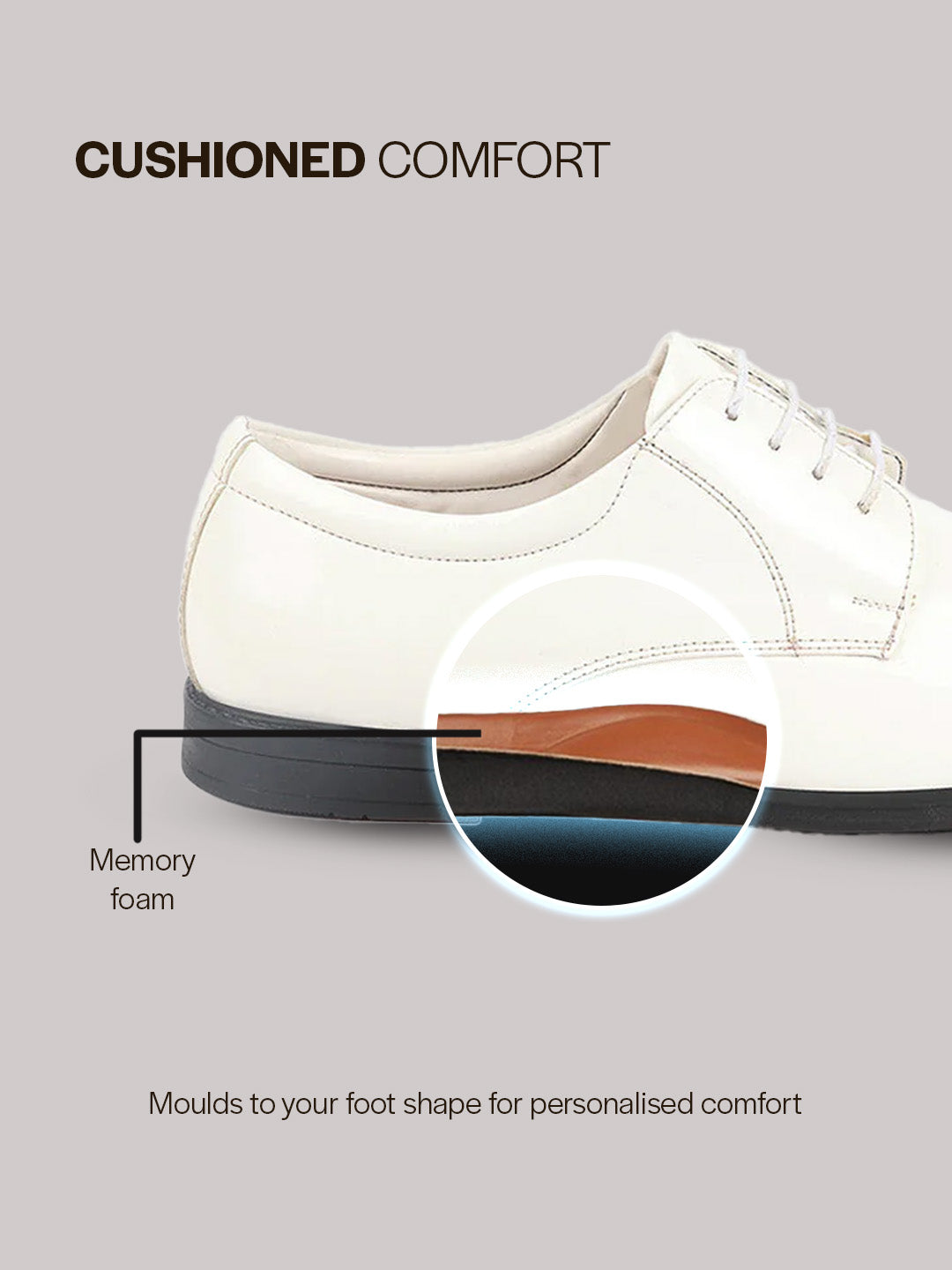 shop men white patent leather party formal textured strip lace up shoes online.