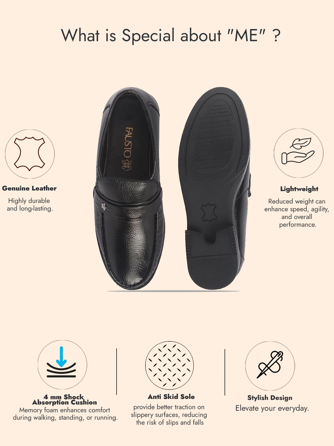 men black genuine leather formal slip on moccasins shoes for office