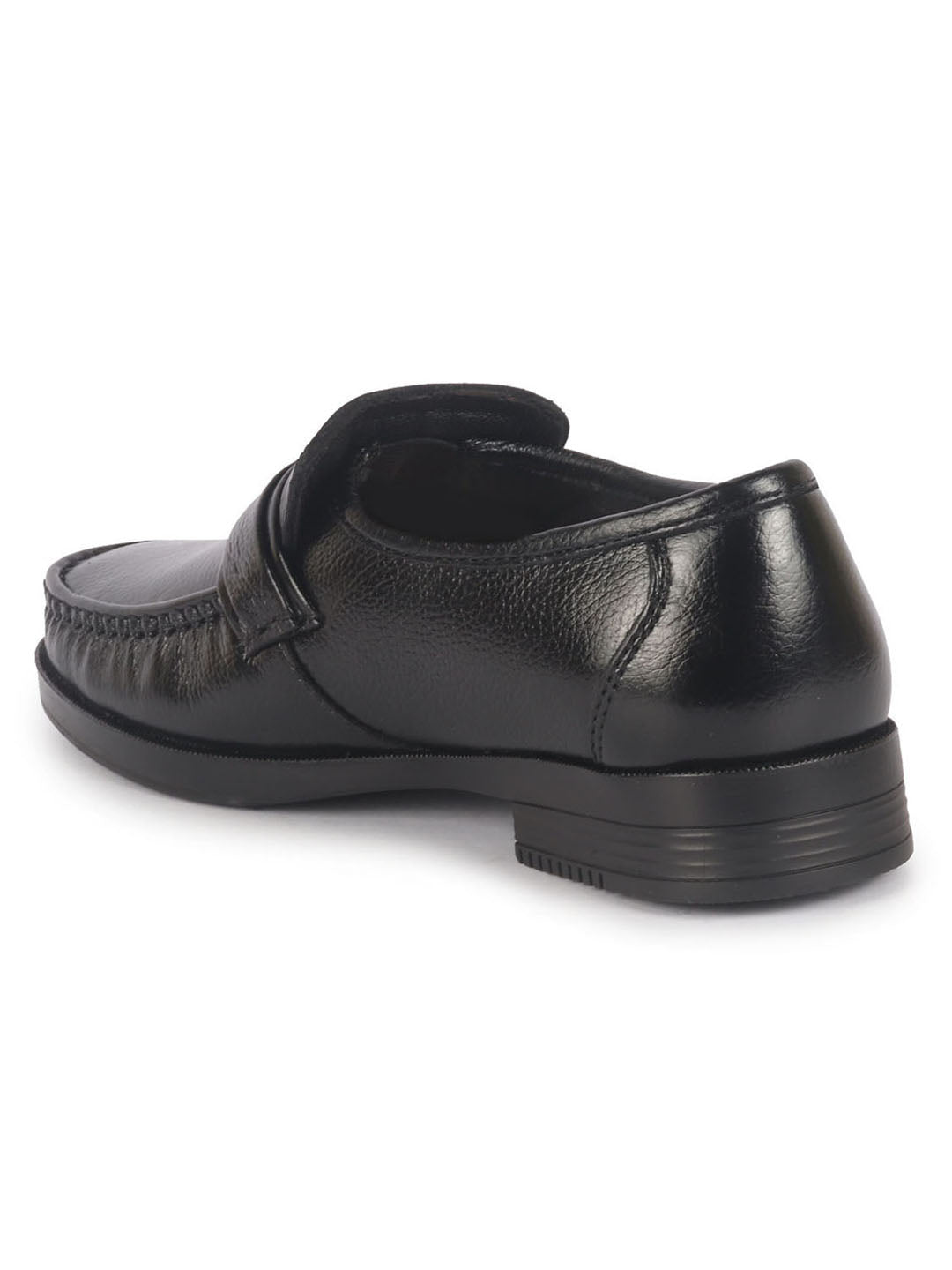 men black genuine leather formal slip on moccasins shoes for office