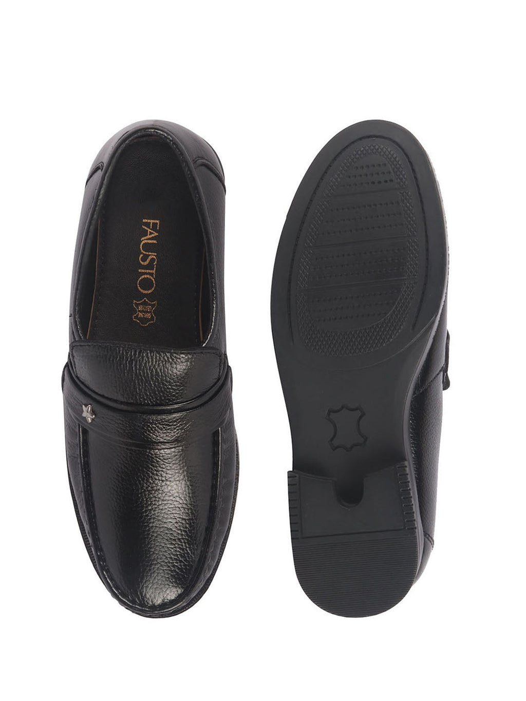 men black genuine leather formal slip on moccasins shoes for office