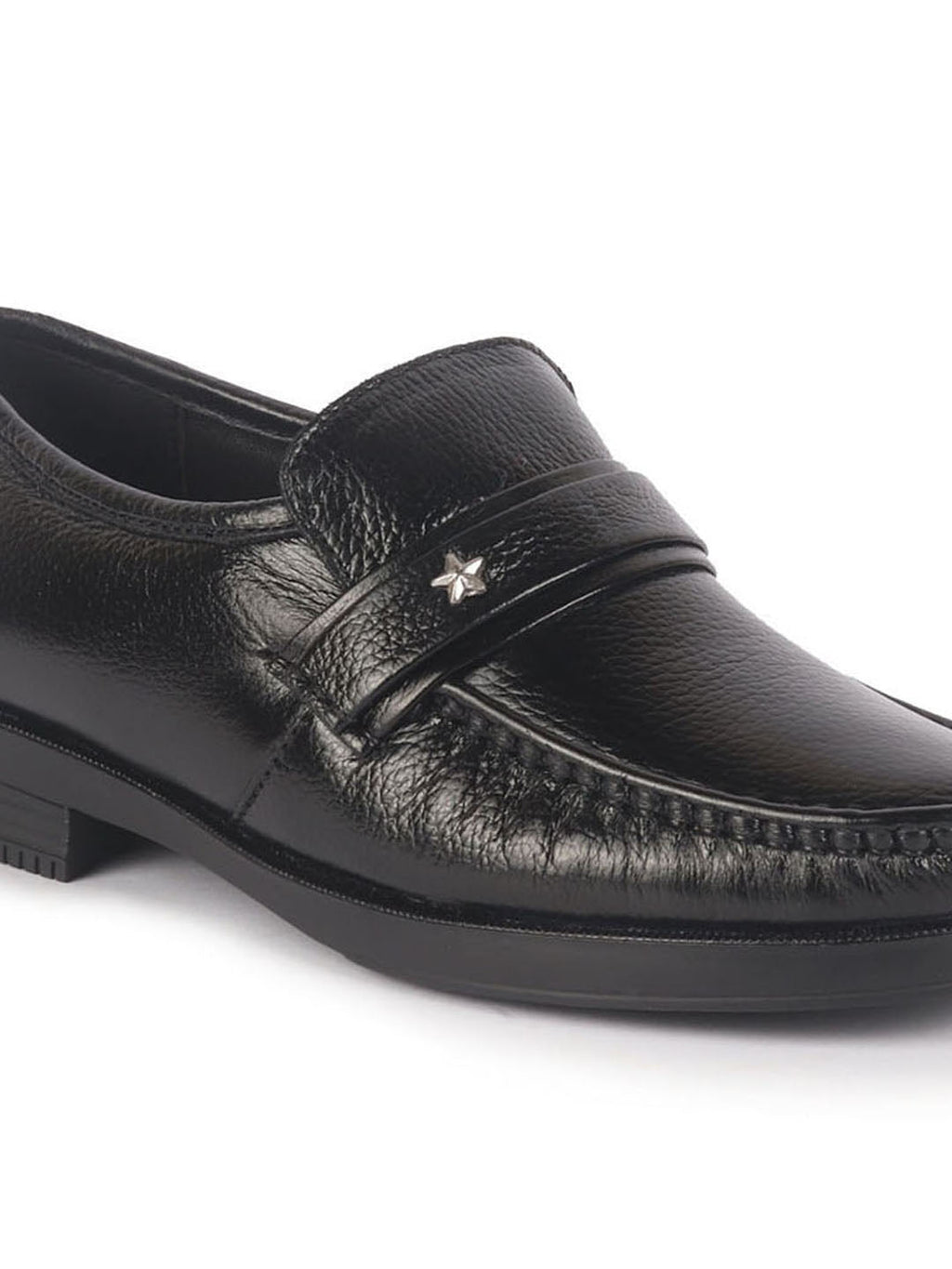 men black genuine leather formal slip on moccasins shoes for office