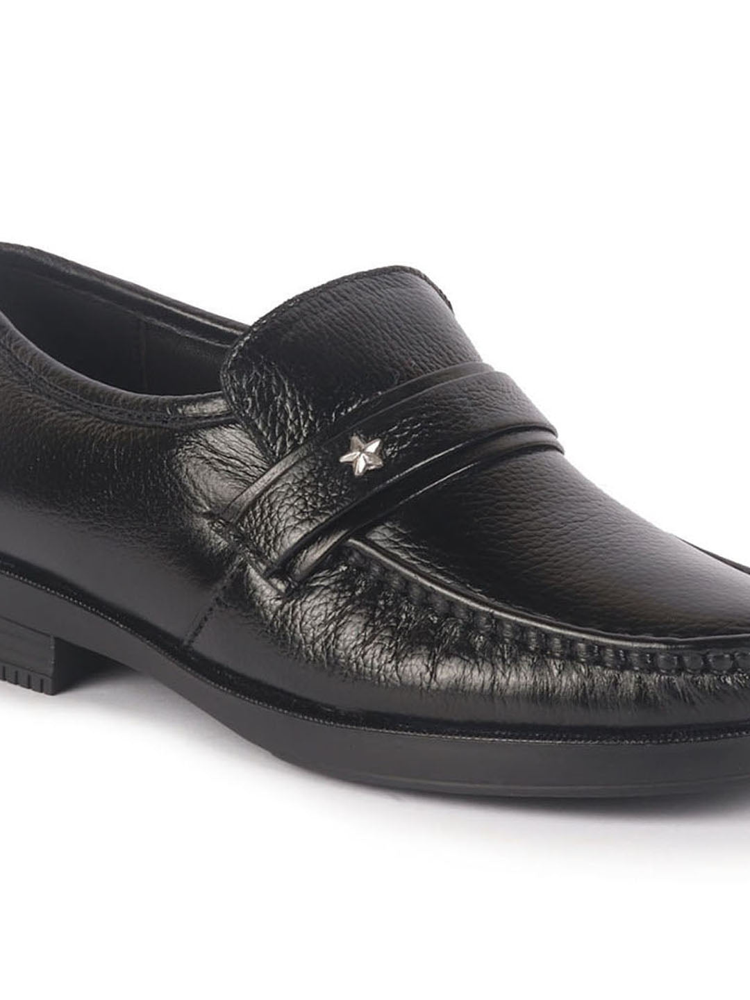 men black genuine leather formal slip on moccasins shoes for office