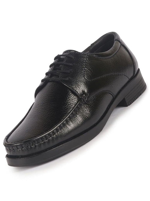 men black genuine leather formal lace up moccasins derby shoes for office