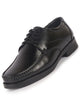 Men Black Genuine Leather Formal Lace Up Moccasins Derby Shoes for Office|Memory Cushion Work Shoes Lace-Ups