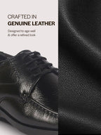 men black genuine leather formal lace up moccasins derby shoes for office
