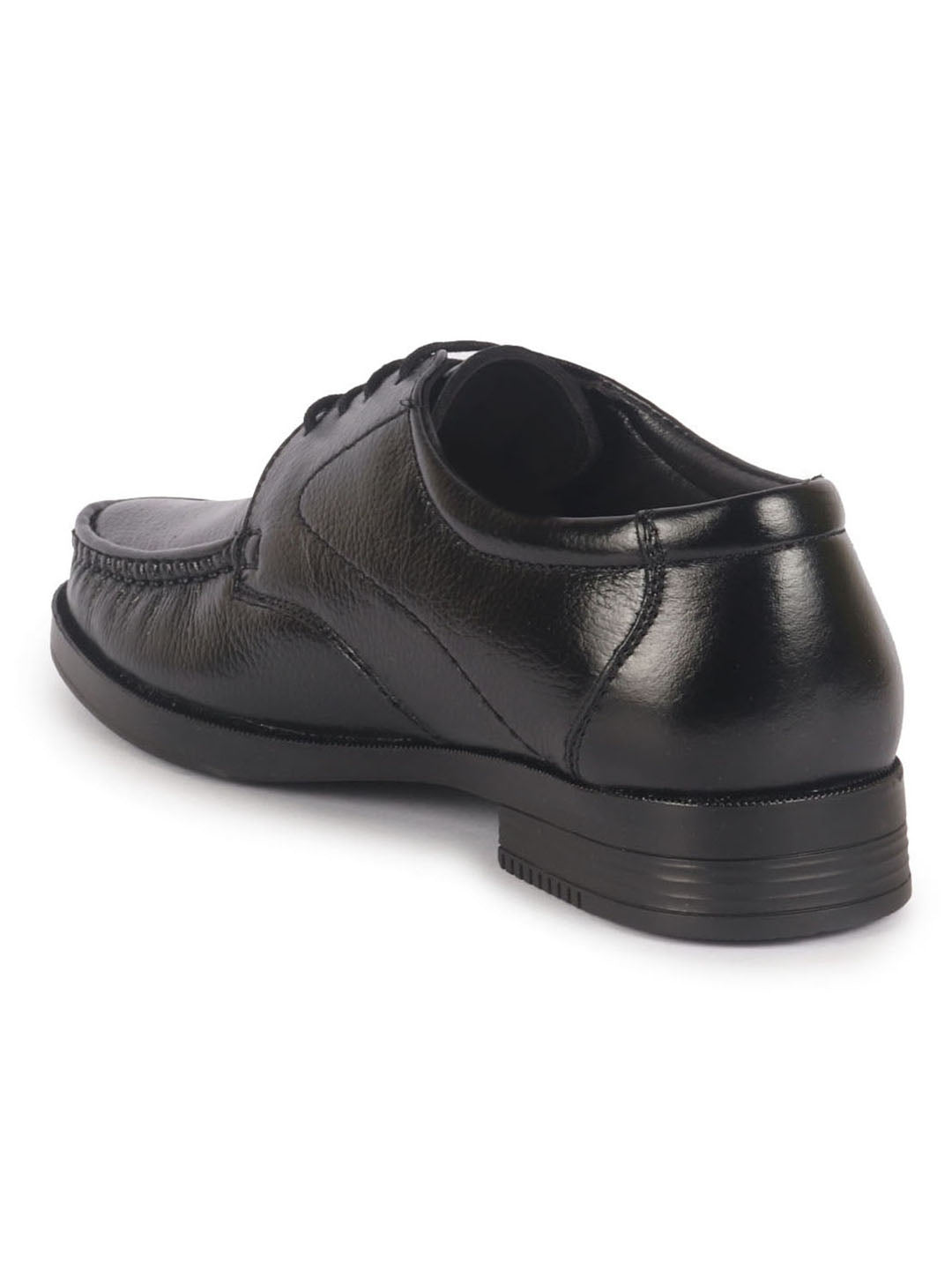 Men Black Genuine Leather Formal Lace Up Moccasins Derby Shoes for Office