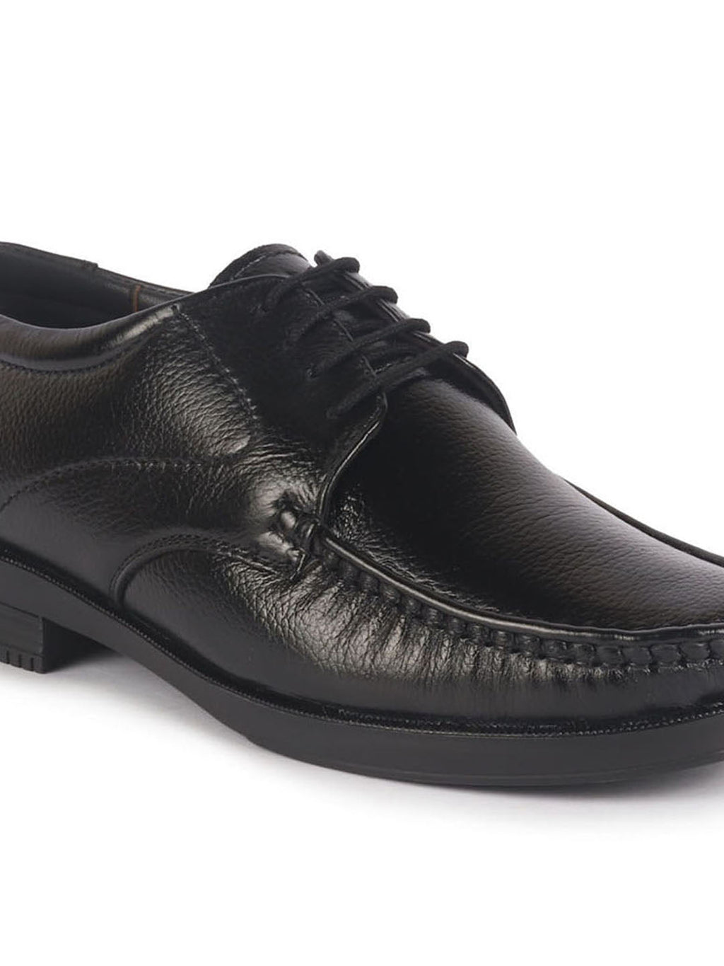 Men Black Genuine Leather Formal Lace Up Moccasins Derby Shoes for Office