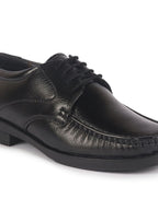 Men Black Genuine Leather Formal Lace Up Moccasins Derby Shoes for Office