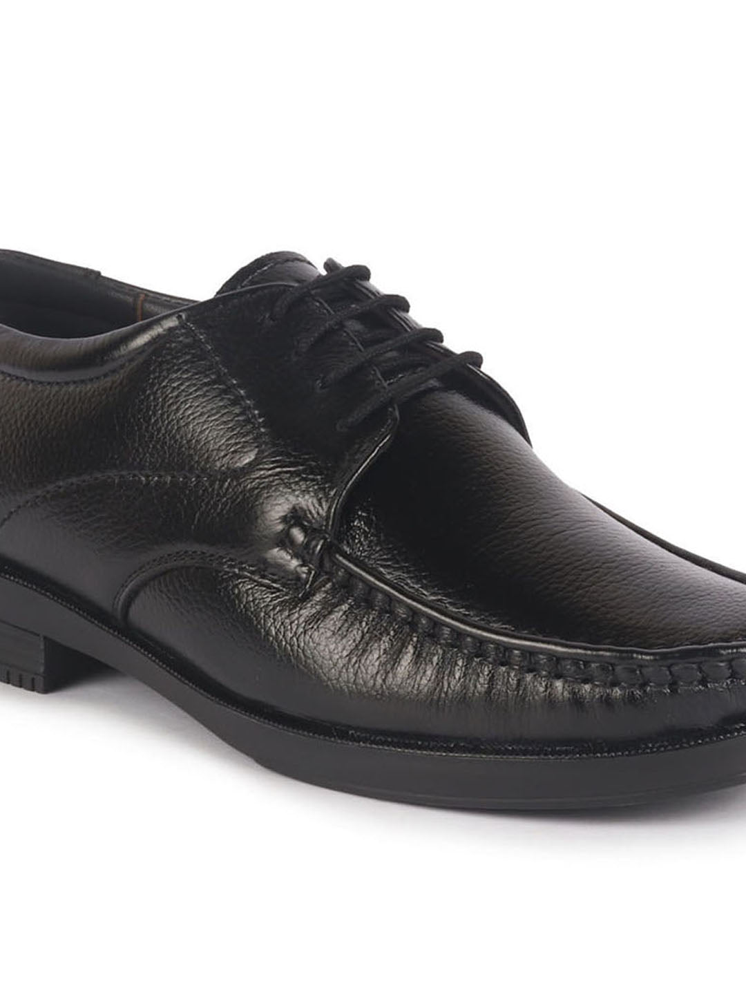 Men Black Genuine Leather Formal Lace Up Moccasins Derby Shoes for Office