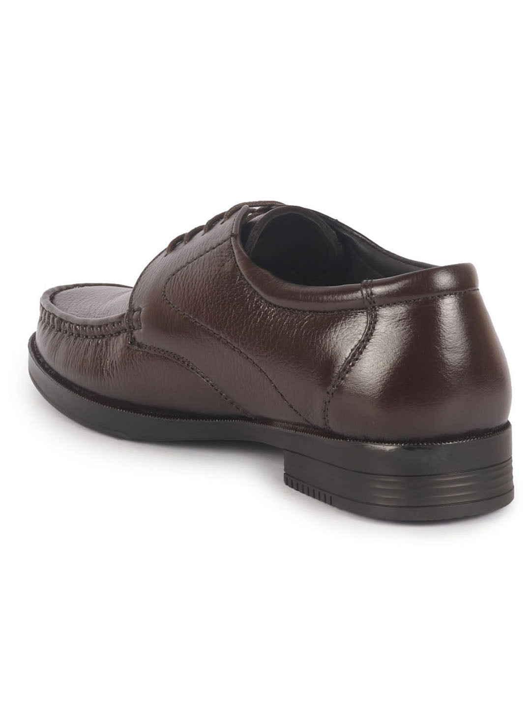 Men Brown Genuine Leather Formal Lace Up Moccasins Derby Shoes for Office