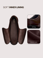 men brown genuine leather formal lace up moccasins derby shoes for office