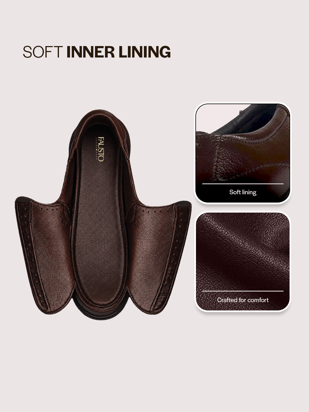 men brown genuine leather formal lace up moccasins derby shoes for office