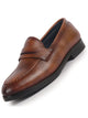 Men Tan Formal Moccasins Slip On Shoes for Office|Memory Cushion Insole|Meeting Comfort Slip-Ons