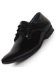 Men Black Party Formal Patent Leather Lace-Up Shoes for Office|Memory Cushion Insole|Meeting Comfort Slip-Ons