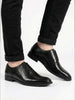 Men Black Genuine Leather Formal Classic Lace Up Brogue Shoes for Work|Tuxedo Lace Up Shoes