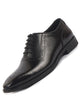 Men Black Genuine Leather Formal Classic Lace Up Brogue Shoes for Work|Tuxedo Lace Up Shoes