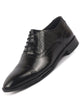 Men Black Genuine Leather Formal Lace Up Brogue Shoes for Office|Meeting Event Shoes with Comfort