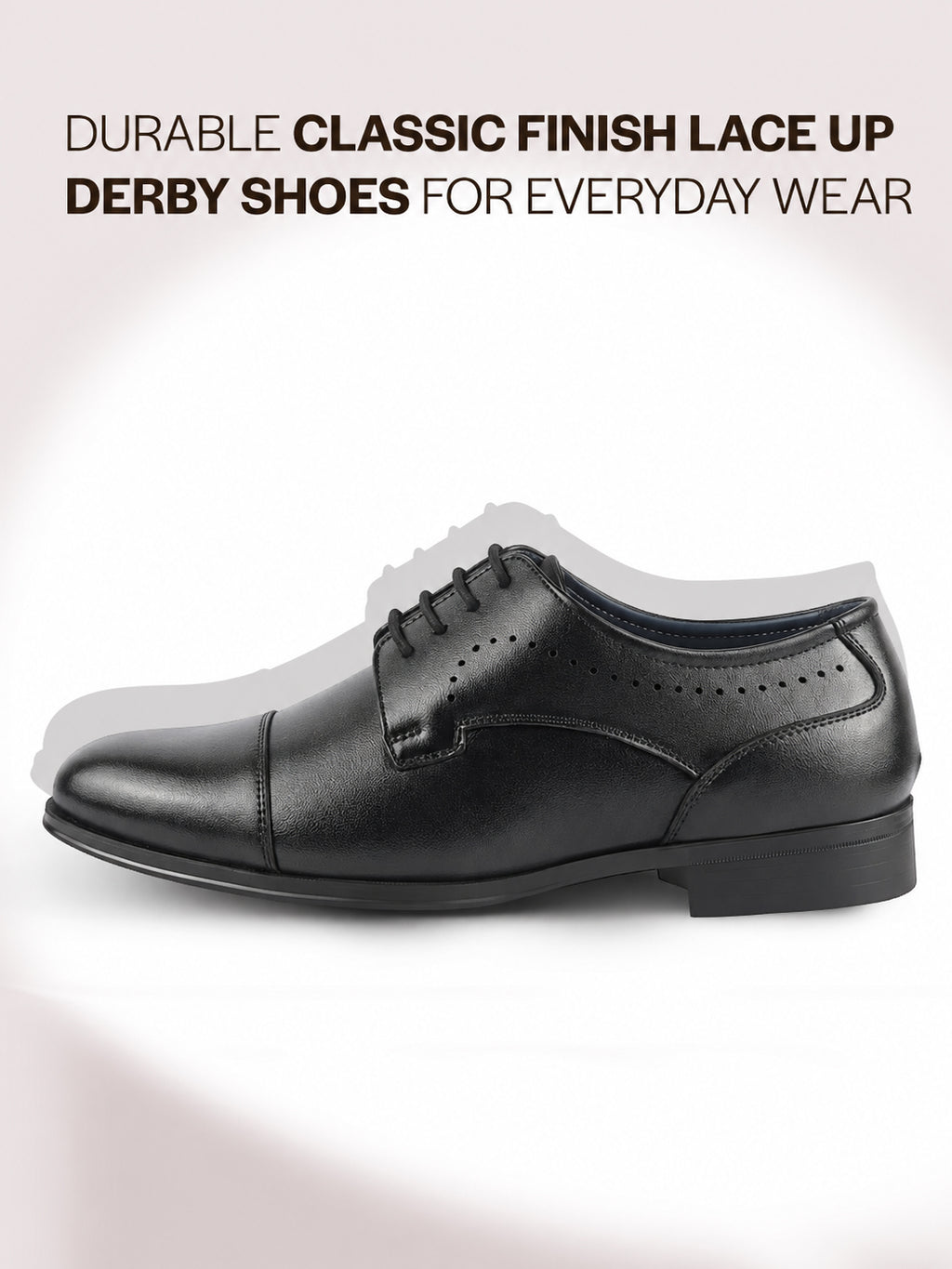 men black formal classic office lace up derby college shoes|evening party, event, wedding tuxedo oxford shoe|memory cushioned insole