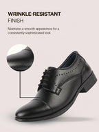men black formal classic office lace up derby college shoes|evening party, event, wedding tuxedo oxford shoe|memory cushioned insole