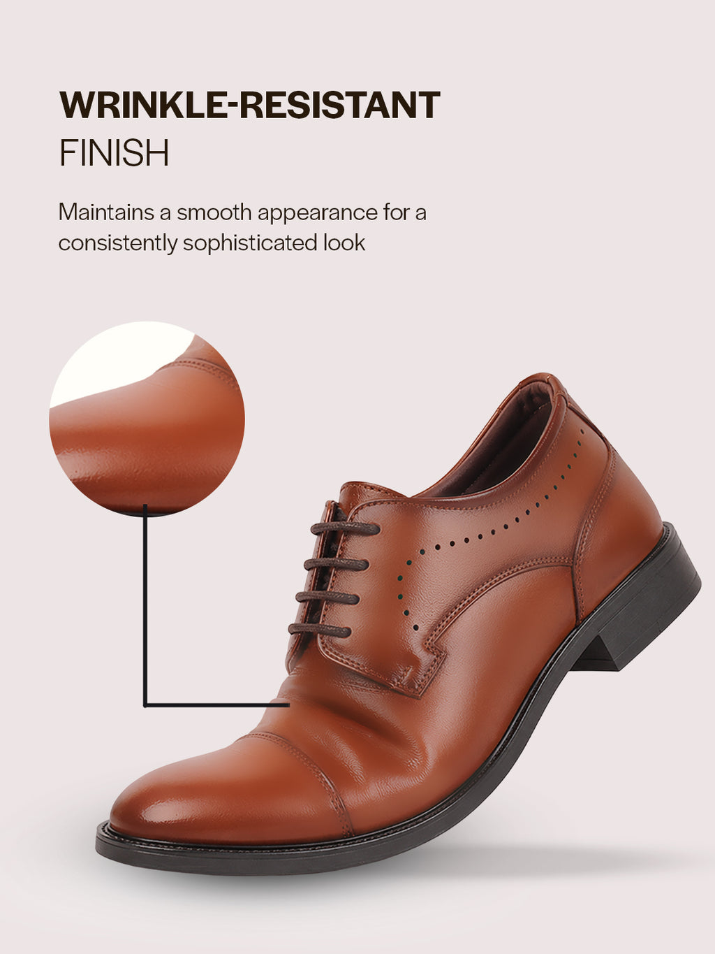 Men Tan Formal Classic Office Lace Up Derby College Shoes|Evening Party, Event, Wedding Tuxedo Oxford Shoe|Memory Cushioned Insole