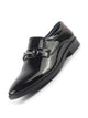 Men Black Horsebit Buckle Patent Leather Party Formal Slip On Shoes|Extra Cushioned Insole Tuxedo Loafers for Wedding, Reception, Cocktail|Slip Resistant Sole