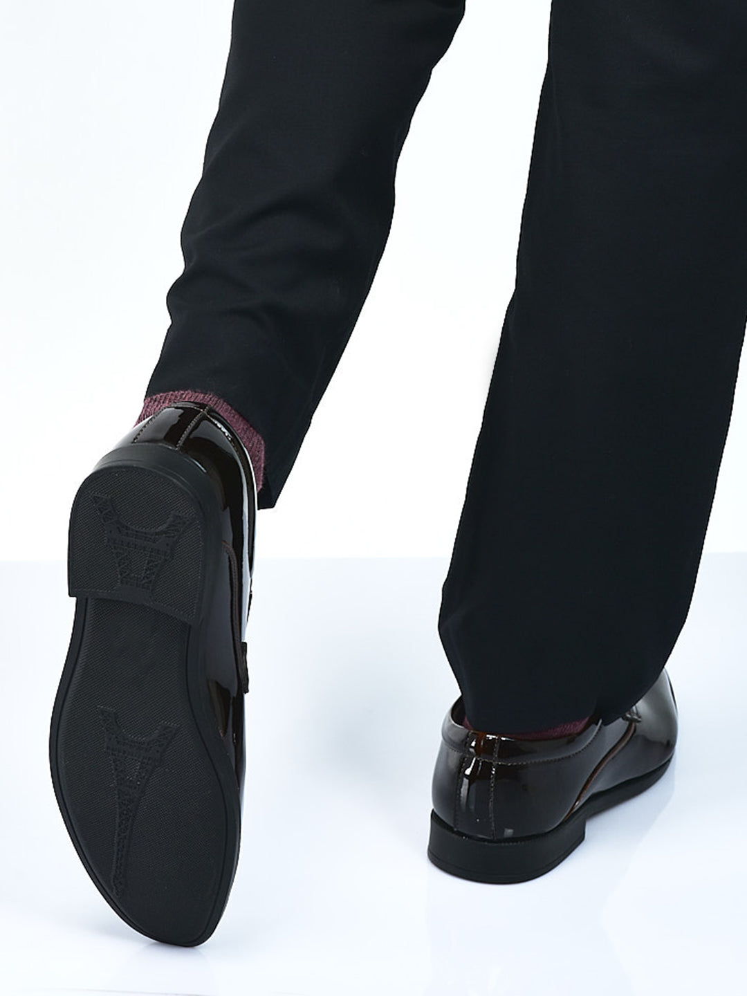 Men Black Horsebit Buckle Patent Leather Party Formal Slip On Shoes|Extra Cushioned Insole Tuxedo Loafers for Wedding, Reception, Cocktail|Slip Resistant Sole