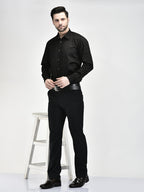 black formal lace up shoes for men