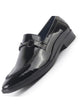 Men Black Horsebit Buckle Patent Leather Wedding Formal Slip On Mocassin Shoes|Extra Cushioned Insole Tuxedo Loafers for Party, Reception, Cocktail|Memory Cushioned Insole