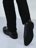 Men Black Horsebit Buckle Patent Leather Wedding Formal Slip On Mocassin Shoes|Extra Cushioned Insole Tuxedo Loafers for Party, Reception, Cocktail|Memory Cushioned Insole