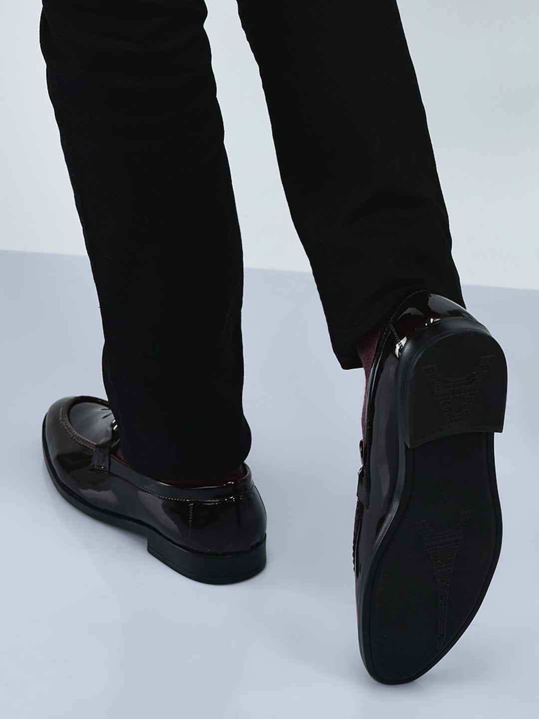Men Black Horsebit Buckle Patent Leather Wedding Formal Slip On Mocassin Shoes|Extra Cushioned Insole Tuxedo Loafers for Party, Reception, Cocktail|Memory Cushioned Insole