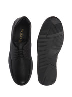 Men Black Genuine Leather Formal Lace Derby Shoes|Shock Absorption Memory Cushioned Insole Comfort|Flexible Fit, Lightweight and Durable Slip Resistant Sole